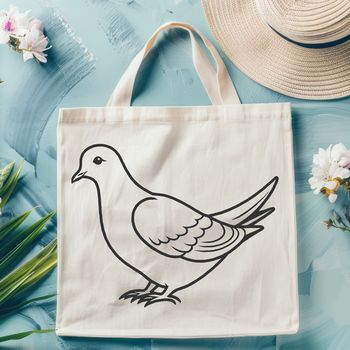 A simple illustration of a dove in vector format.