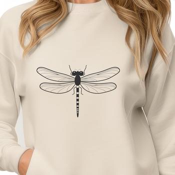 Dragonfly icon designed as vector art for digital use in various formats including SVG and PDF.