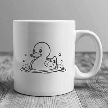A realistic illustration of a duck, suitable for vector graphics and digital design projects.