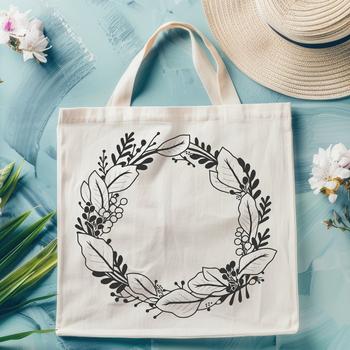 A free SVG wreath template for cutting machines like Cricut, perfect for crafting and DIY projects.
