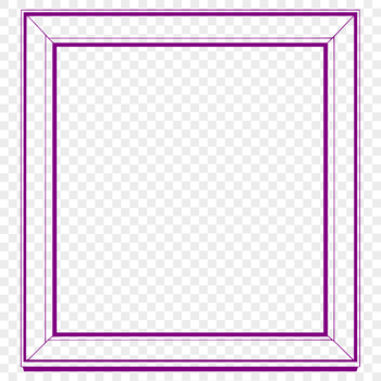 A geometric frame design made up of interconnected lines and shapes.