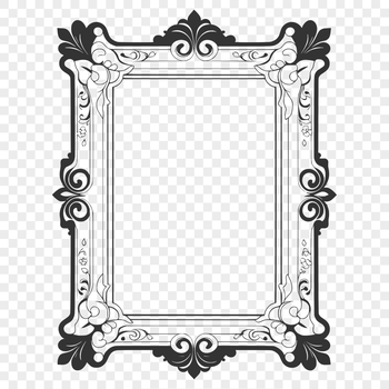 A digital frame designed for cutting machines, ideal for crafters and artists who work with vector graphics.