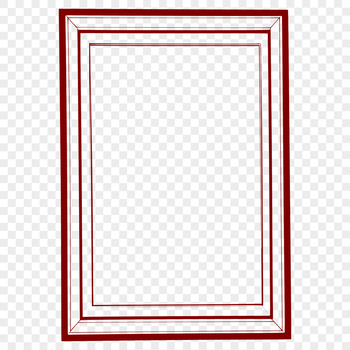 A graphical representation of a standard picture frame with decorative elements.