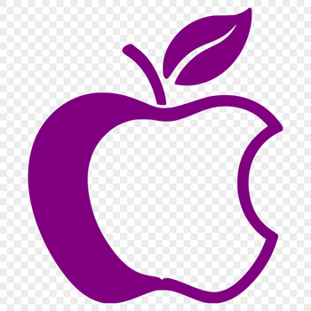 A high-quality vector image of a single apple with smooth texture.