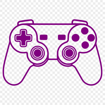 A diagram of a modern video game controller with buttons and joysticks.