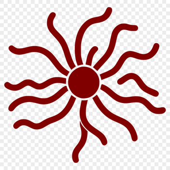 A detailed illustration of a bacterium, created as vector graphics for use in various design projects.