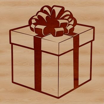 A digital vector illustration of a standard rectangular box with a flat top and sides.