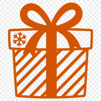 A simple gift box illustration in vector format, ideal for various applications.