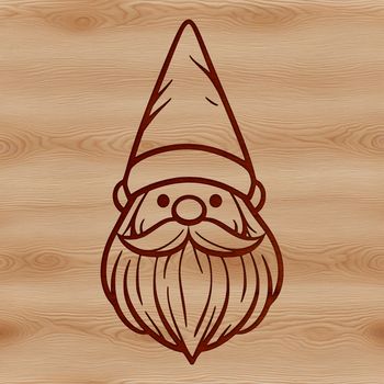 A mythical creature with a dwarf-like head, designed as an SVG vector graphic.