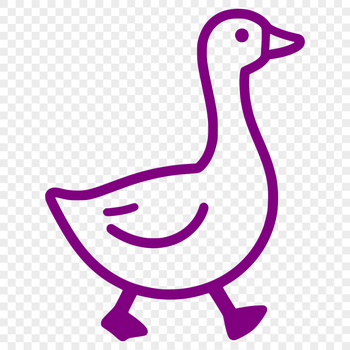 An SVG icon featuring a realistic bird with distinctive plumage.