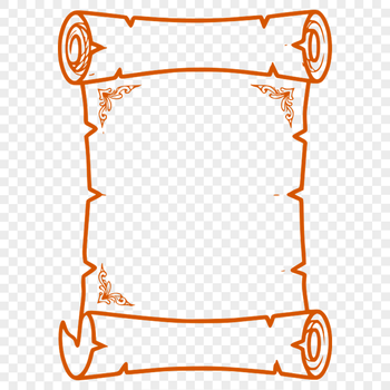 An illustration of a traditional graduation scroll with rolled paper and a ribbon at the top.