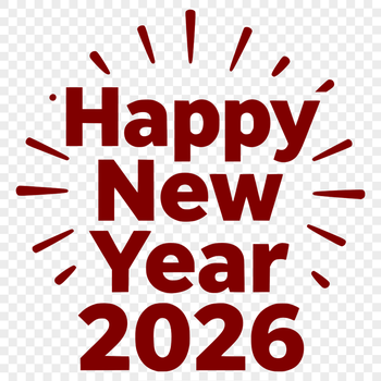 A digital illustration of a new year's theme, featuring a minimalist design with subtle details.