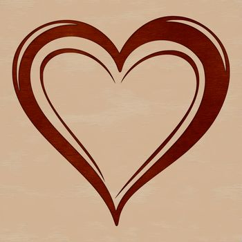 A simple geometric shape representing love and affection, suitable for various digital applications.