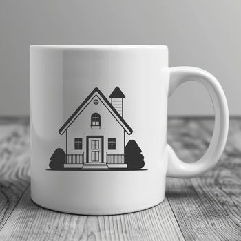 Simple house illustration in vector format, suitable for digital design projects.