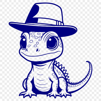 A colorful lizard illustration in vector format.