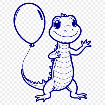 A colorful illustration of a reptile animal, suitable for clip art designs.