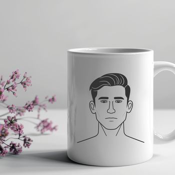 A digital illustration of a male figure in various poses, suitable for vector art design.