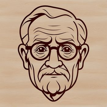 A basic vector graphic representation of an adult human male.