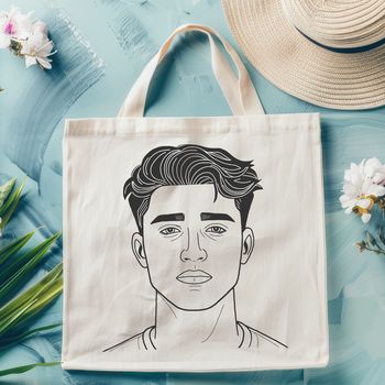 A digital illustration of a male figure, created as a vector graphic.