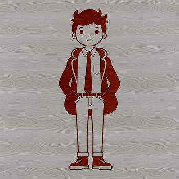 A male figure rendered as a vector graphic in SVG format.