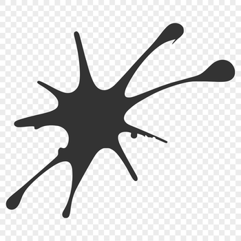 A colorful splat shape in vector format, ideal for clip art designs.
