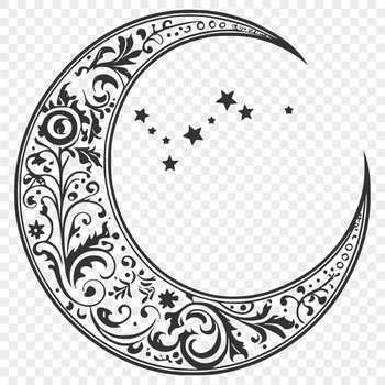 A high-quality vector illustration of the full Moon in space.