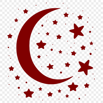 A detailed illustration of the full moon in the night sky, suitable for vector art designs.