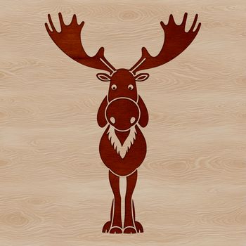 A majestic moose in a natural habitat setting.