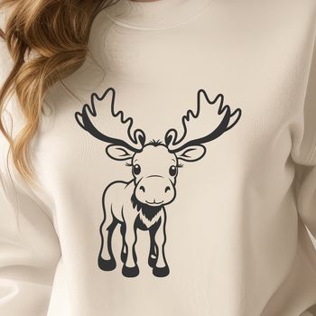A large, brown antlered wild animal native to North America.