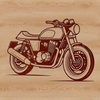 A high-resolution SVG image of a motorbike, ideal for commercial use in digital projects and printables.