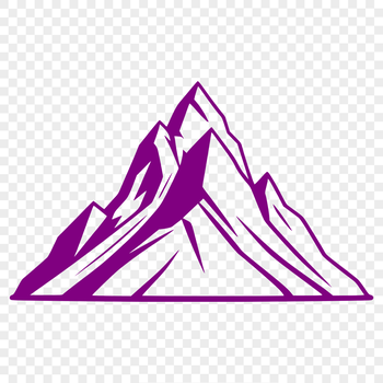 Vector graphic design of a mountain terrain.