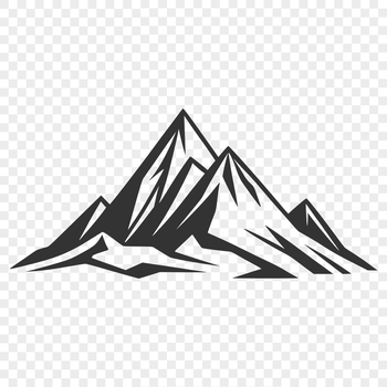 Mountain landscape illustration in vector format for graphic design.