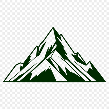 A high-resolution SVG illustration of a mountain landscape, suitable for vector art designs.