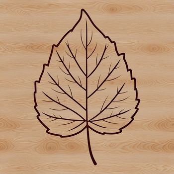 A stylized illustration of a leaf in vector format, suitable for commercial or personal use in various design projects.