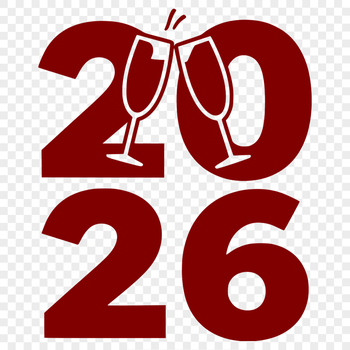 New Year 2026 quote graphic in vector format for commercial or personal use.
