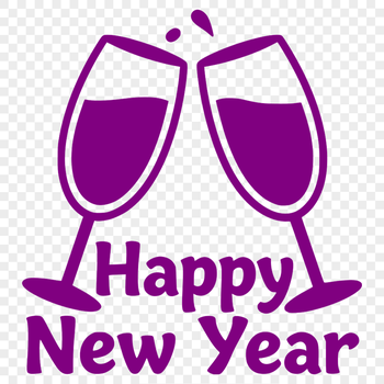 New Year's quote vector illustration in a clean and simple style.