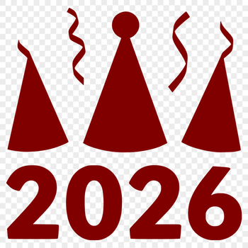 A stylized illustration of a new year's celebration with quotes and decorations.