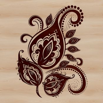 An intricately detailed geometric shape reminiscent of traditional textiles in vector format.