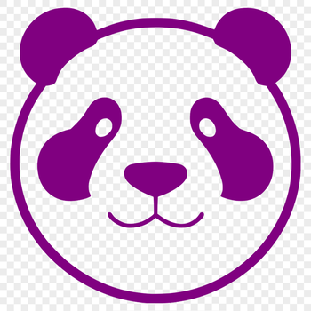 A high-quality vector illustration of a panda in its natural habitat.