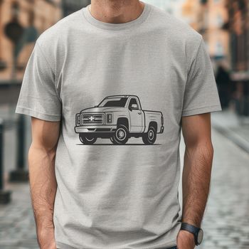 A detailed digital design of a pickup truck made from scalable SVG graphics.
