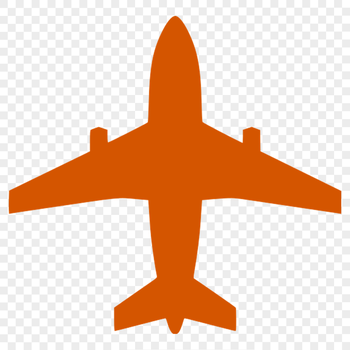 An illustration of a commercial airliner in flight, suitable for various uses.