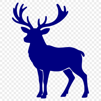 An SVG design featuring a reindeer animal as part of Christmas-themed graphics.