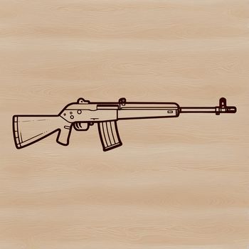 High-resolution SVG graphic of a gun, ideal for commercial or personal use in digital projects.