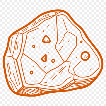 A simple digital illustration of a rock in various formats including SVG.