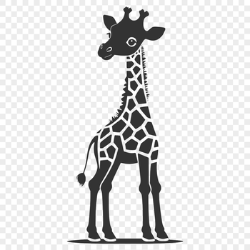 A tall, spotted giraffe standing in a savannah landscape.