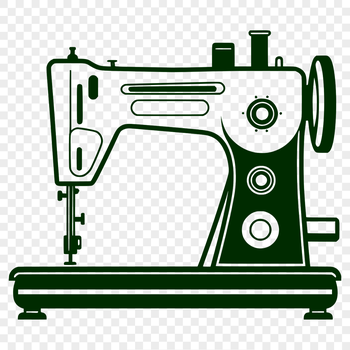 Svg sewing machine graphic illustration for commercial or personal use