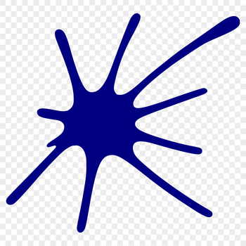 Illustrative splat shape made up of colorful slime, perfect for design projects.