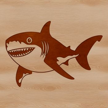 A vector illustration of a shark, suitable for commercial and personal projects.