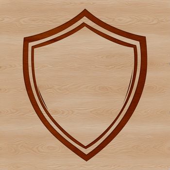 An SVG shield illustration, ideal for cutting machine designs and commercial or personal use templates.