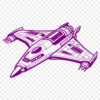 An astronautical spacecraft design element in scalable vector format.